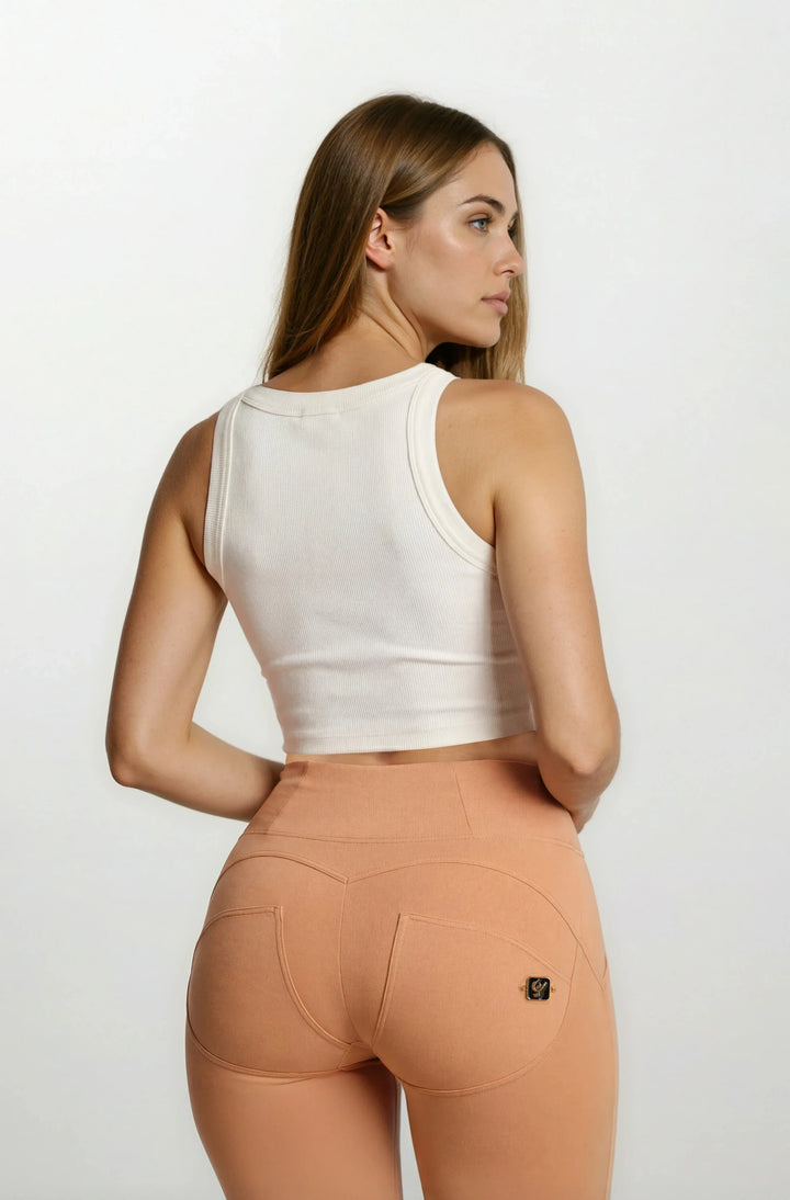 (WRUP4HS427-M44) Ankle Length WR.UP® High Waist with Gold Zip