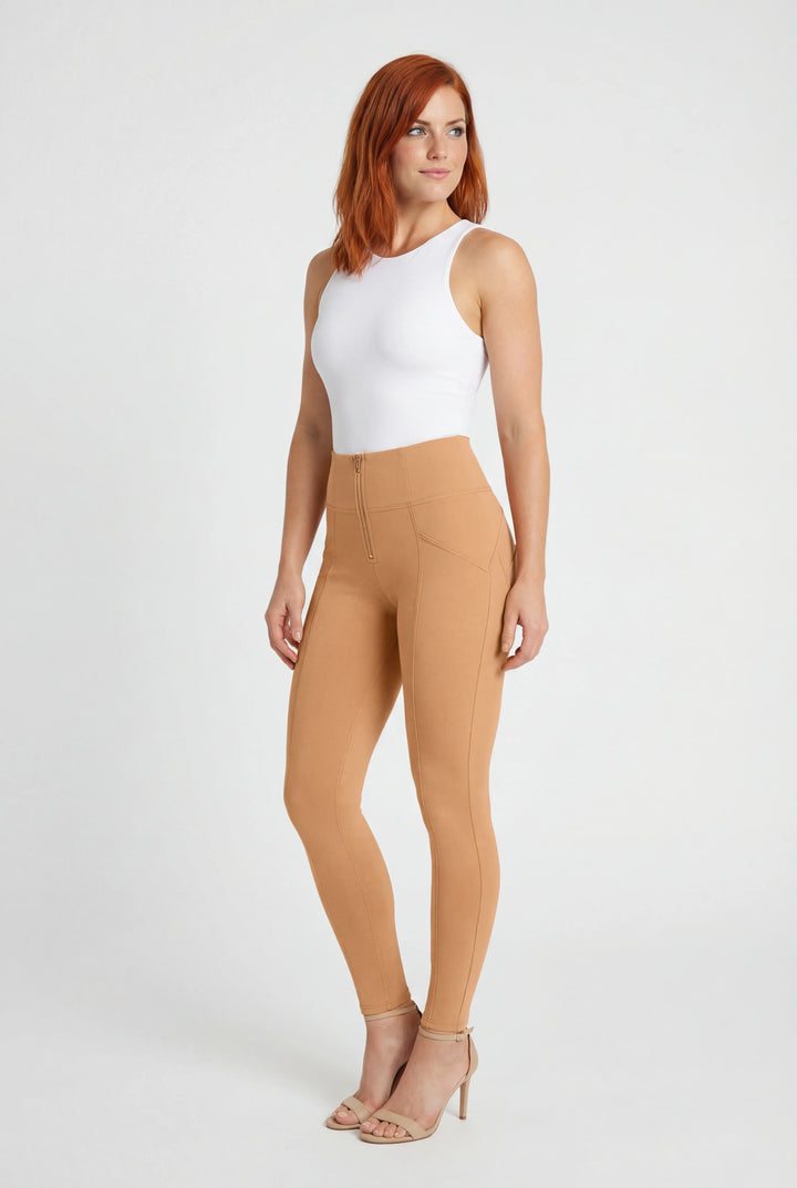 (WRUP4HS427-M44) Ankle Length WR.UP® High Waist with Gold Zip