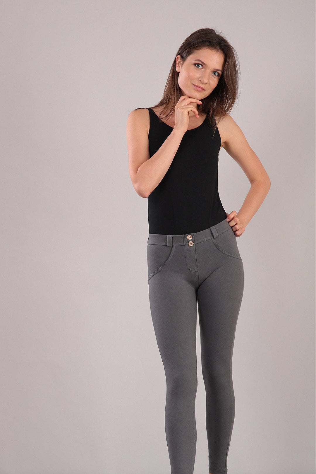 (WRUP2RC001-G14) Skinny Basic WR.UP® met een Regular Waist in Zacht Katoen