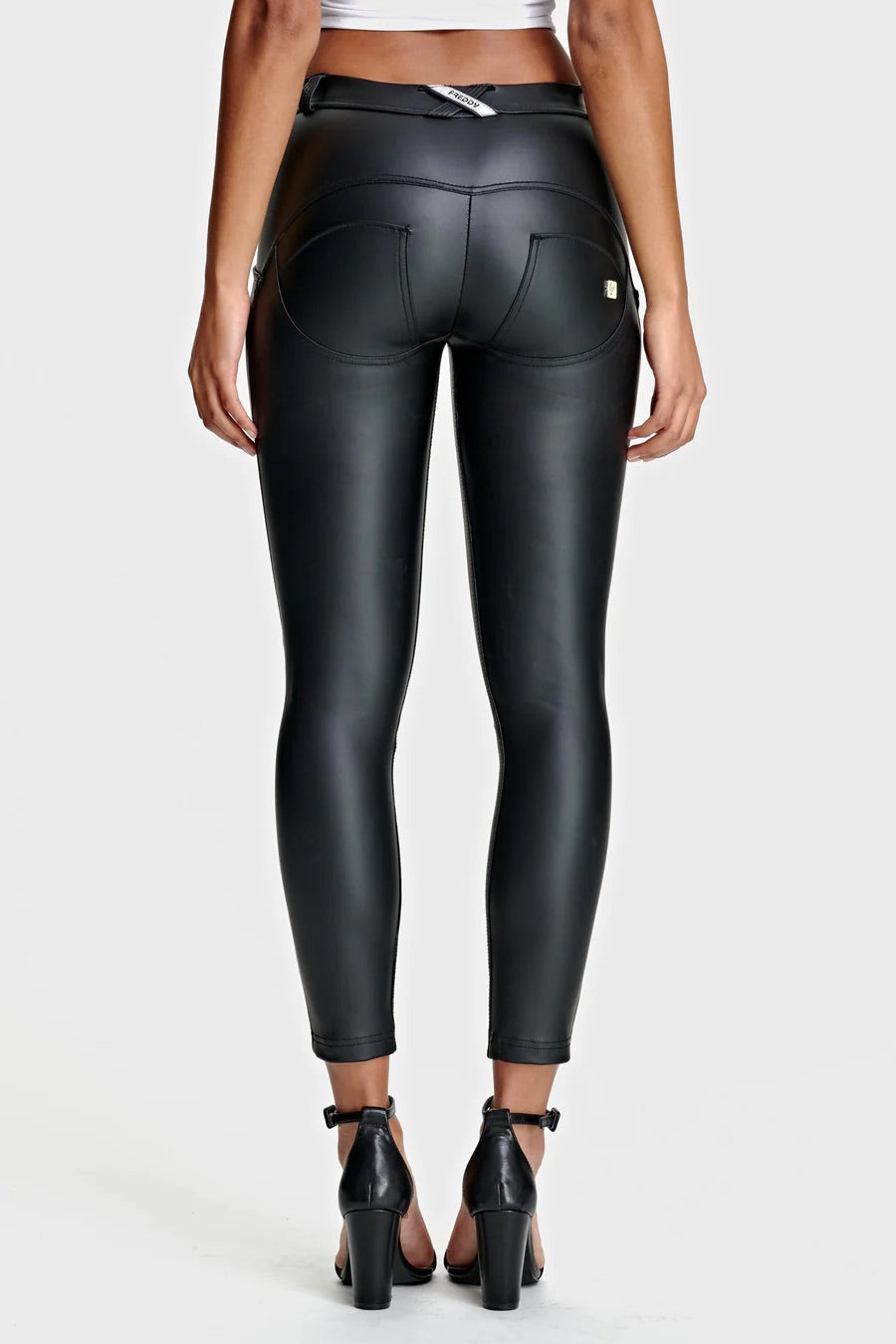 (WRUP4RC006PREC-N)  Zwarte WR.UP® Enkel Lengte in Leather Look