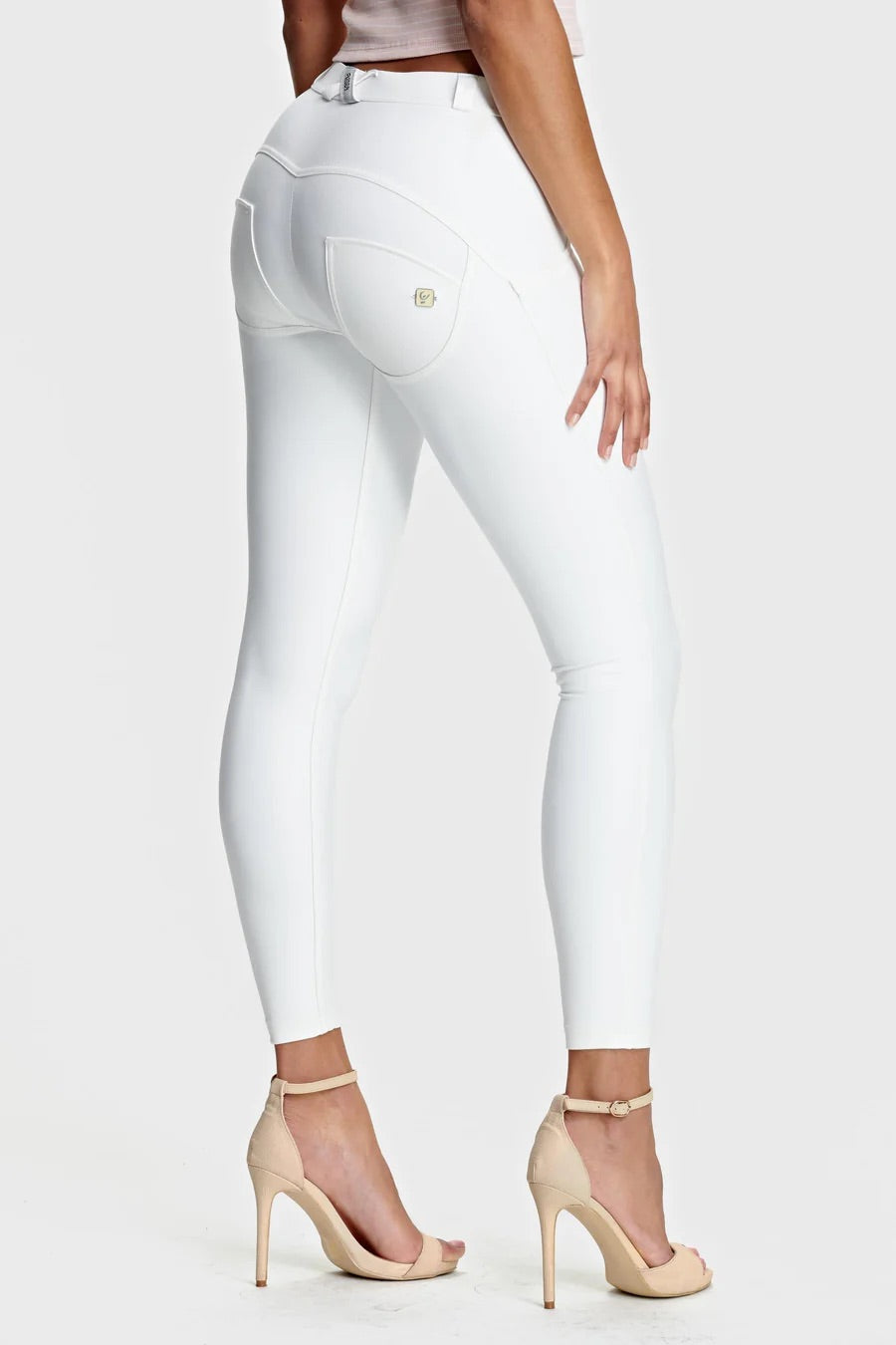 (WRUP4RC006PREC-W) Leather Look Regular Waist WR.UP® in Enkel Lengte enlarged