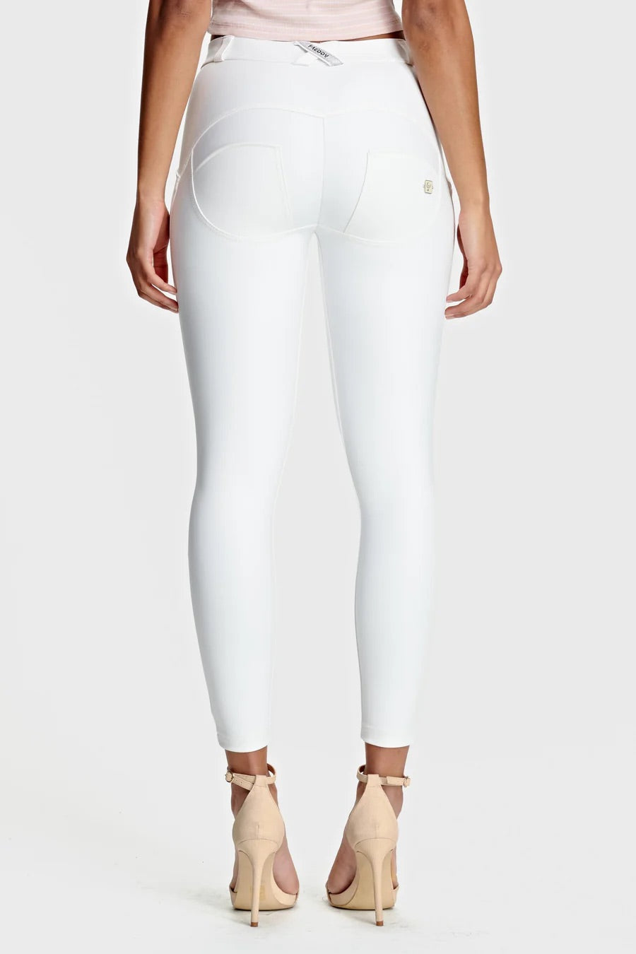 (WRUP4RC006PREC-W) Leather Look Regular Waist WR.UP® in Enkel Lengte