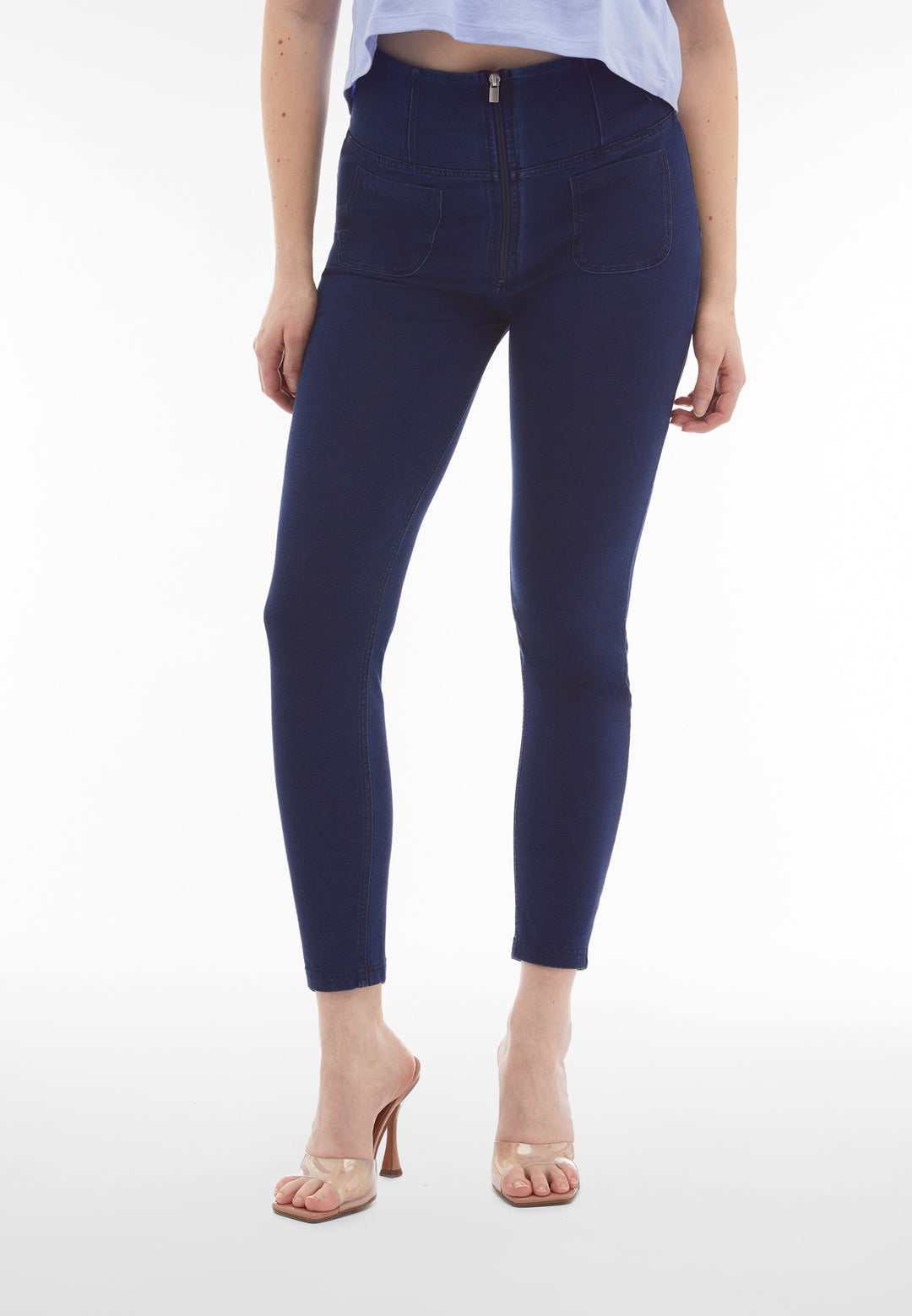 (WRUP4SHS224-J0B)WR.UP® Jeggings With Super High Waist And Patch Pockets