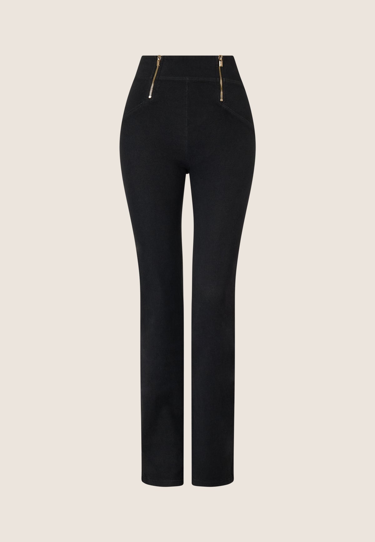 (WRUPSNUG11HF411-N) WR.UP® taille haute avec détails dorés en denim tissé agrandi
