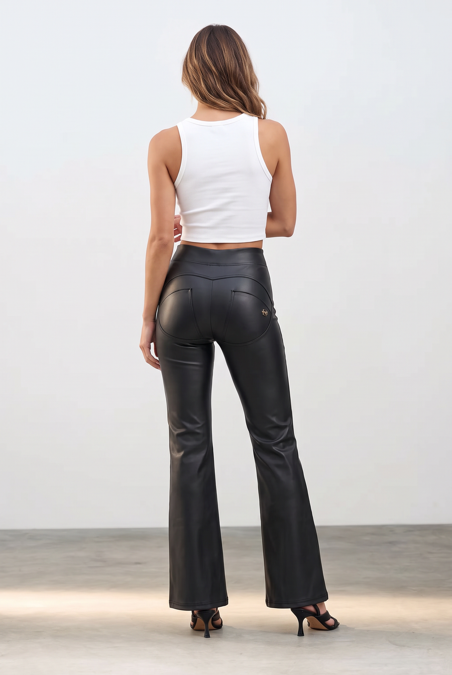 Flared Leater Look met Zij Ritssluiting ♥ ander aanzicht