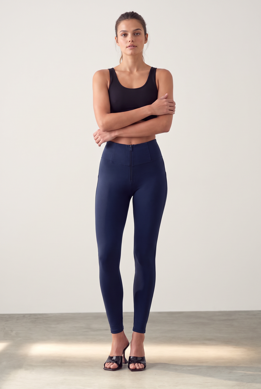 Basic WR.UP® met een Hoge Taille en Ritssluiting in Zacht Katoen