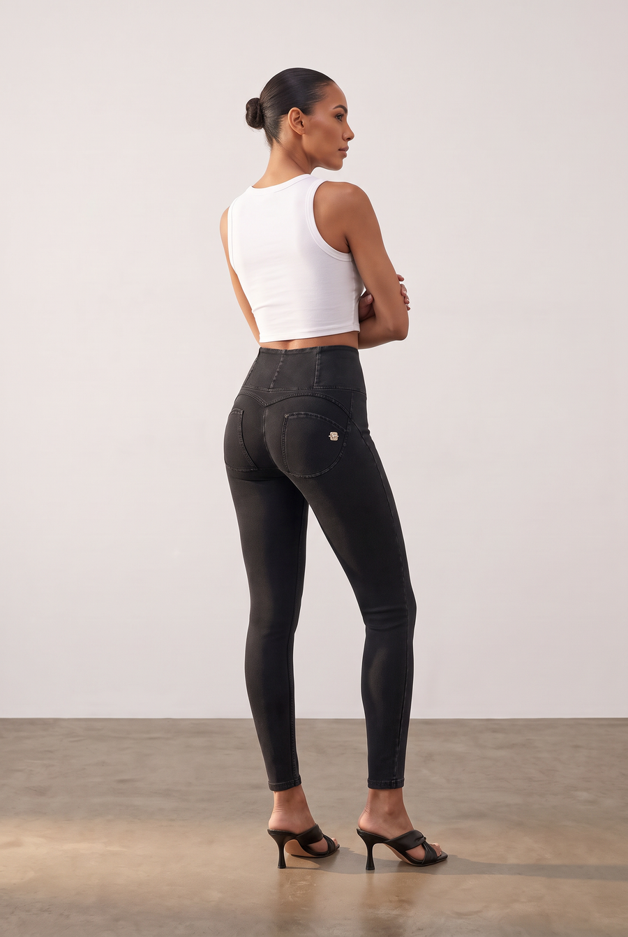 Denim Look WR.UP® High Waist in Enkel Lengte ander aanzicht