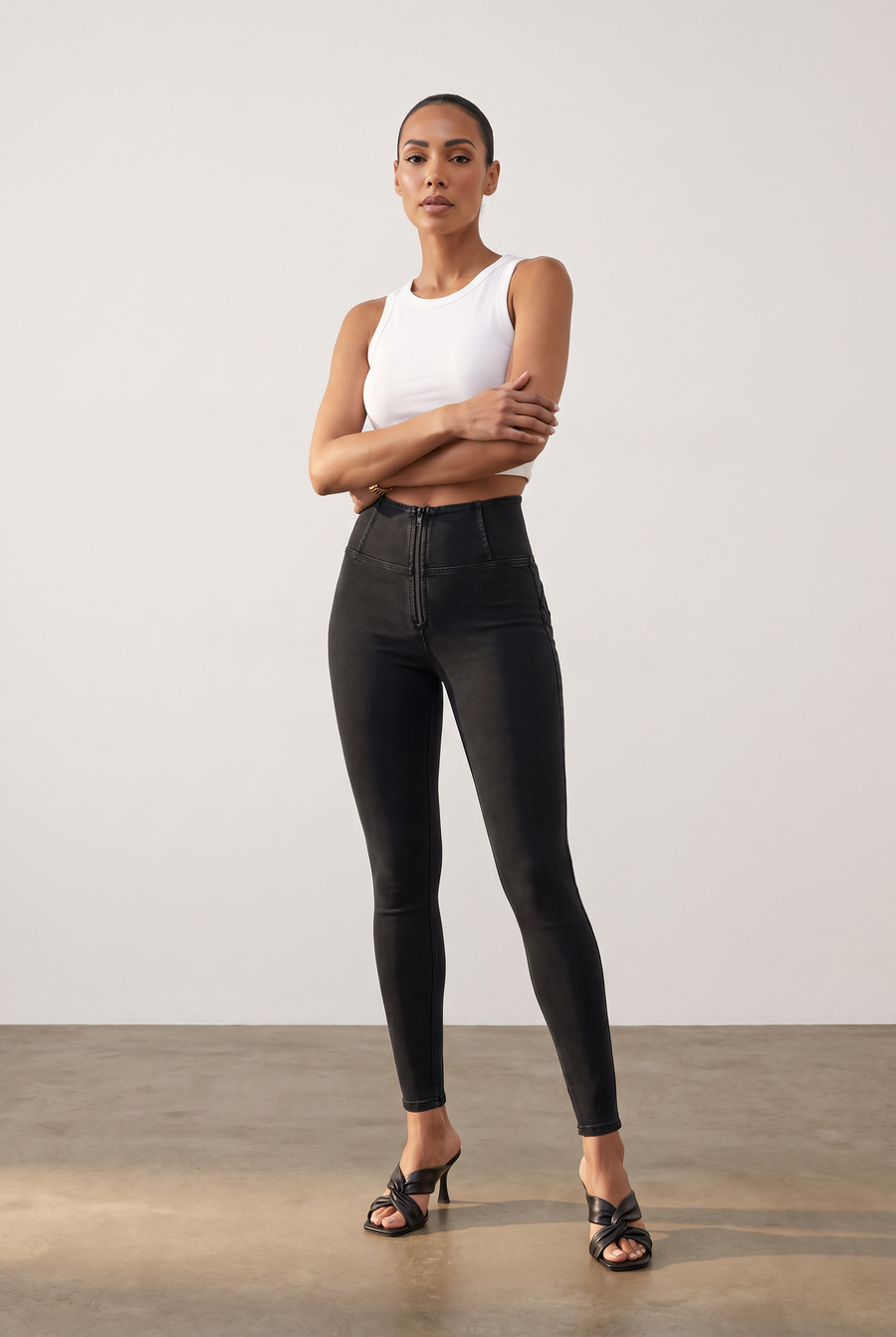 Denim Look WR.UP® High Waist in Enkel Lengte