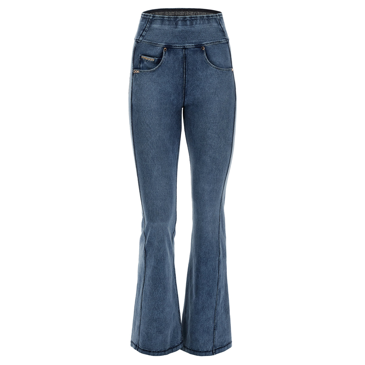 (NOWY11HF304ORG-J109B) NOW® Jeans évasés taille haute