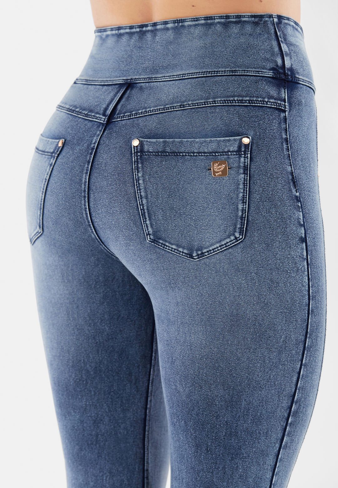 (NOWY11HF304ORG-J109B) N.O.W.® Flared Jeans met Hoge Taille