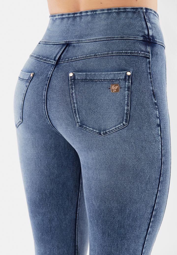 (NOWY11HF304ORG-J109B) N.O.W.® Flared Jeans met Hoge Taille