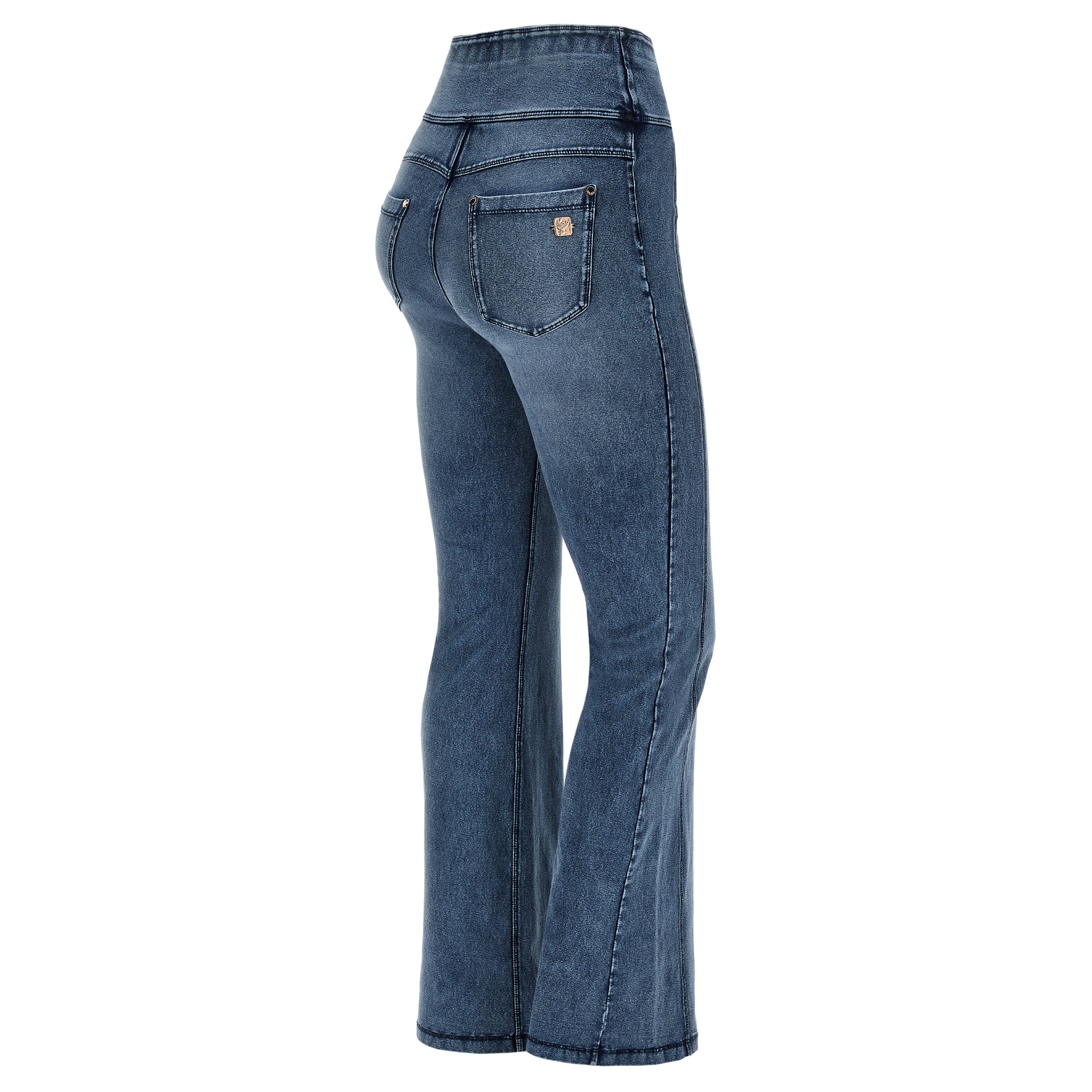 (NOWY11HF304ORG-J109B) N.O.W.® Flared Jeans met Hoge Taille