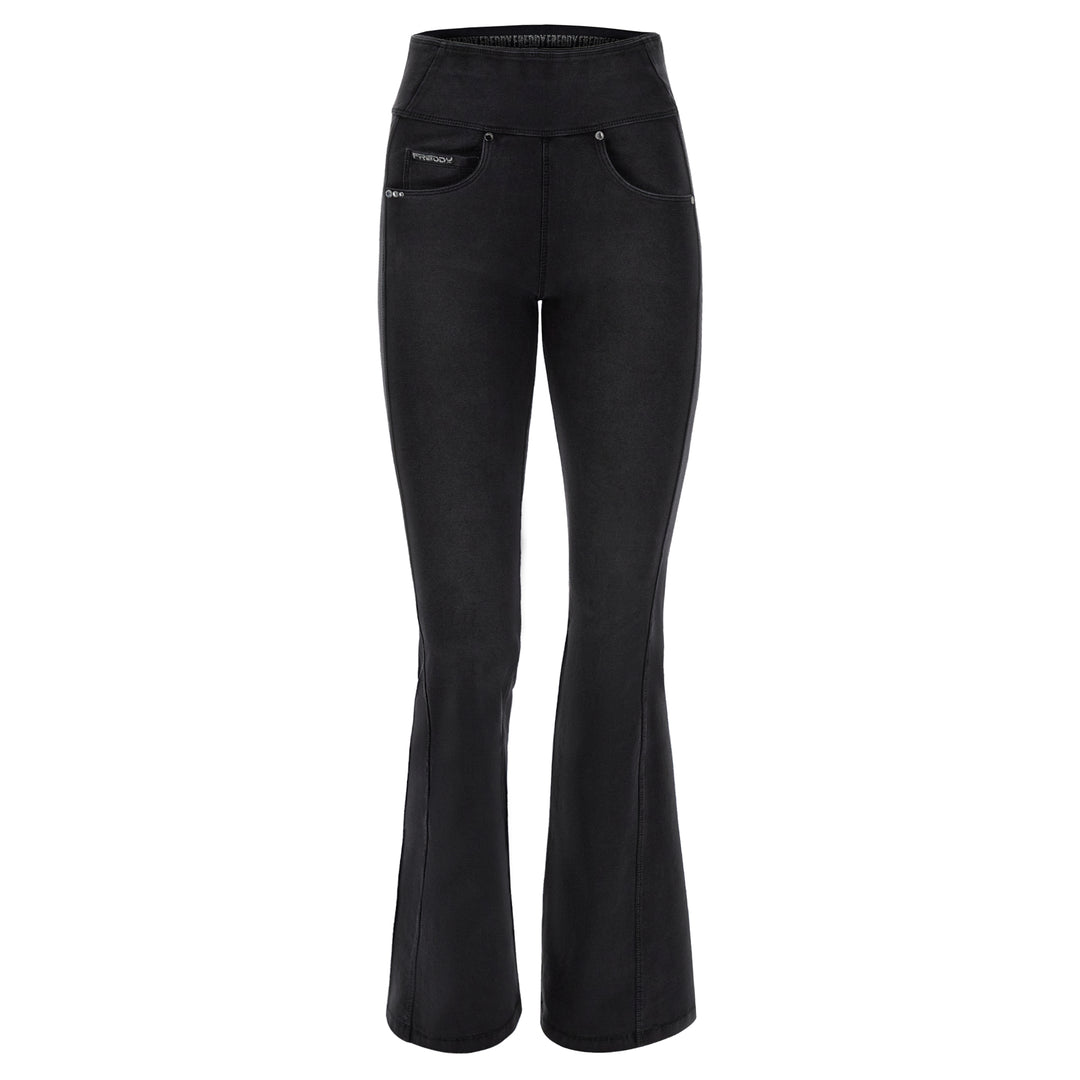 (NOWY11HF304ORG-J7N) N.O.W.® Flared Jeans met Hoge Taille