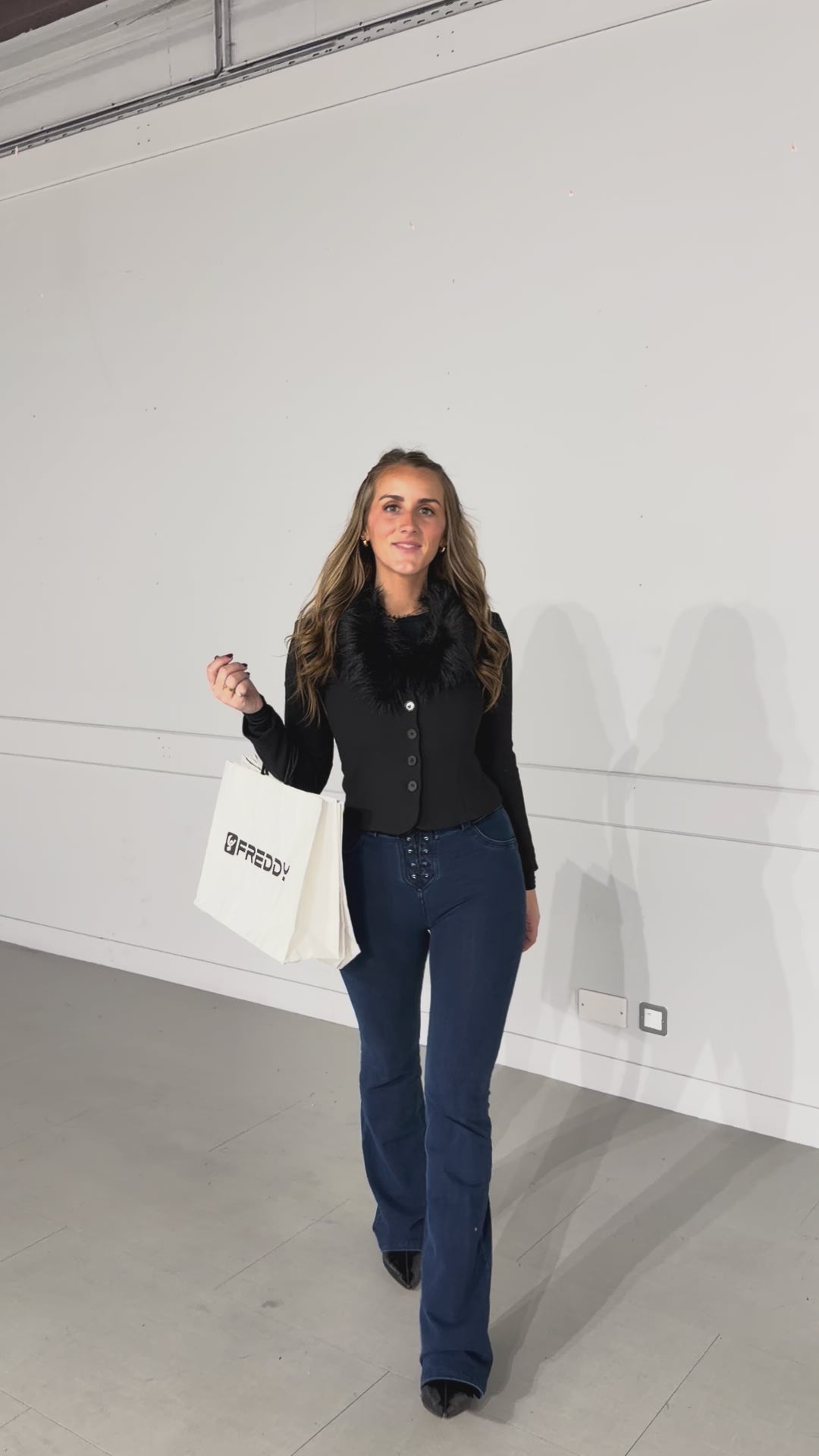 (WRUP11HF2573-J0B) Denim Stretch Organic cotton Flare Fit Blue Denim pant