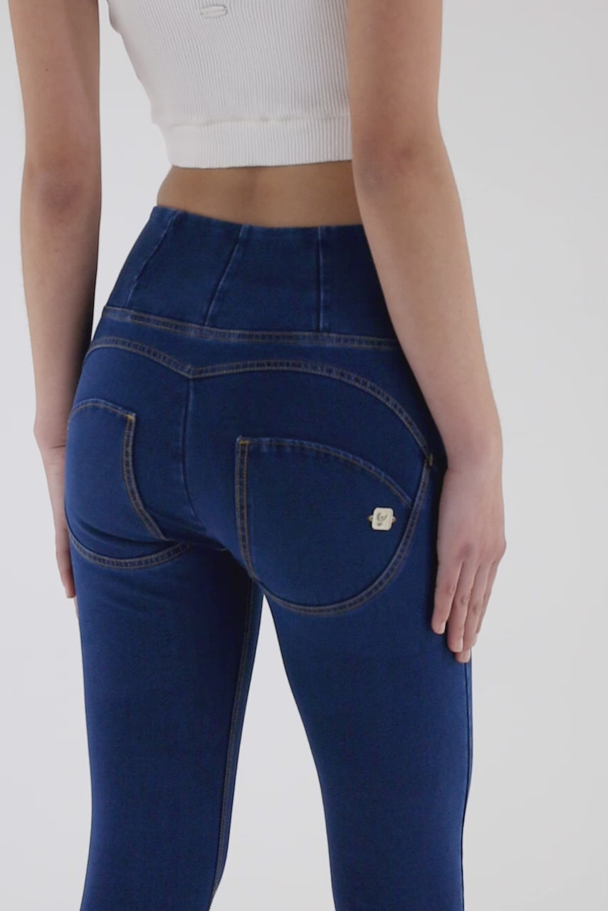 (WRUP4HC002ORG-J0Y) Denim stetch Skinny Ankle length Blue Denim pant