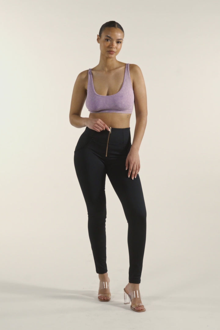 (WRUP2HF445-N) High Waist WR.UP® in D.I.W.O. met Golden Zip