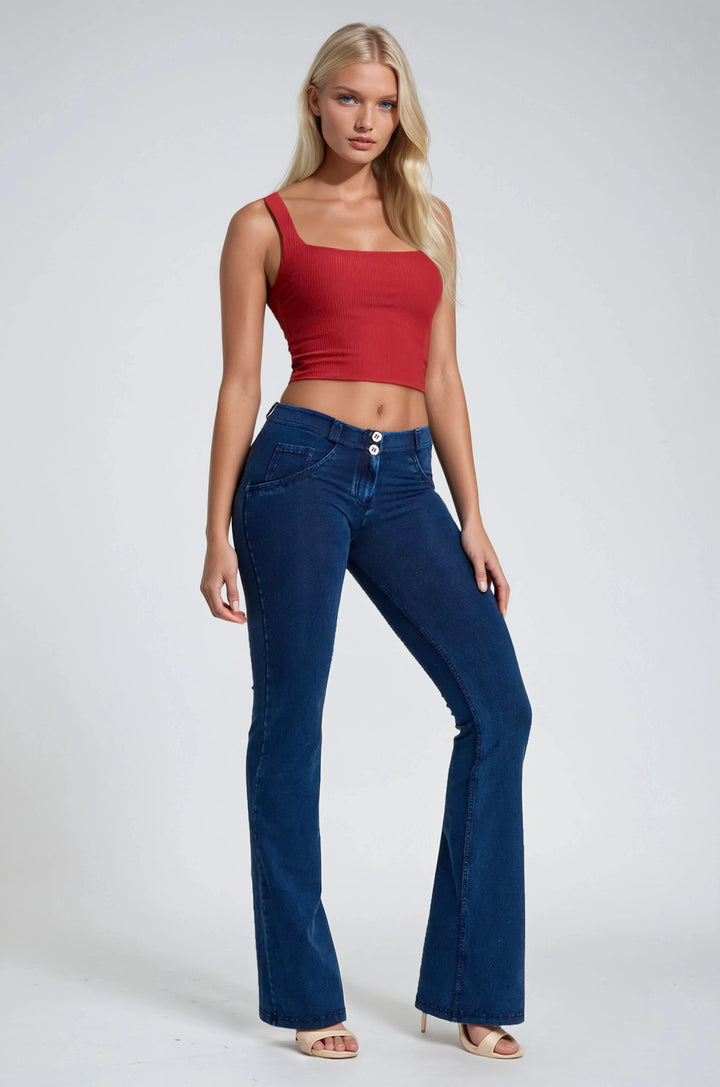 (WRUP11RC002ORG-J0B) Blauwe WR.UP®  Flared Jeans met een Regular Waist