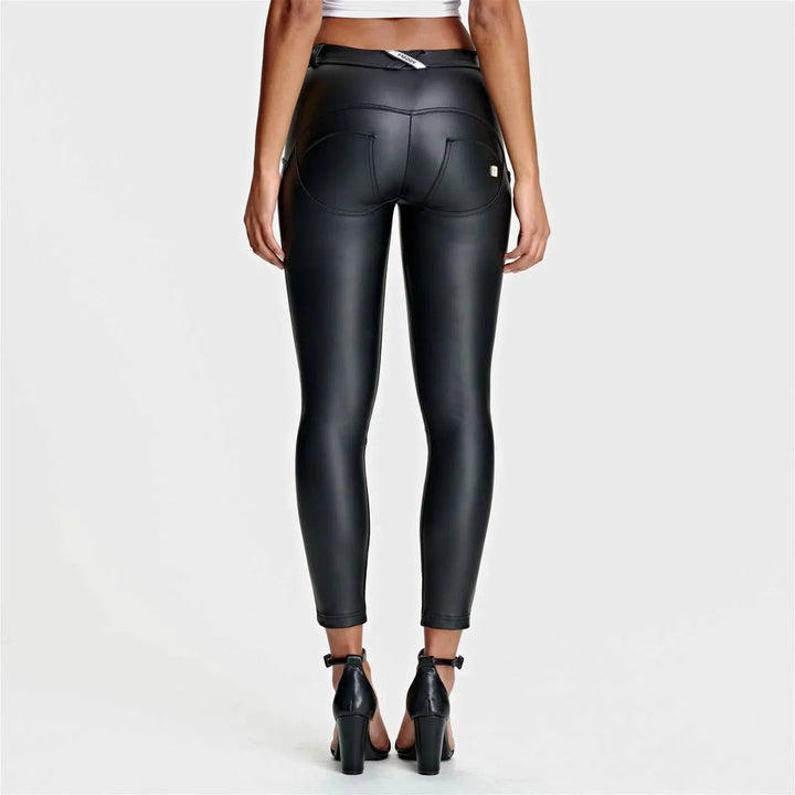 (WRUP4RC006PREC-N) Zwarte WR.UP® Enkellange Legging met Lederlook