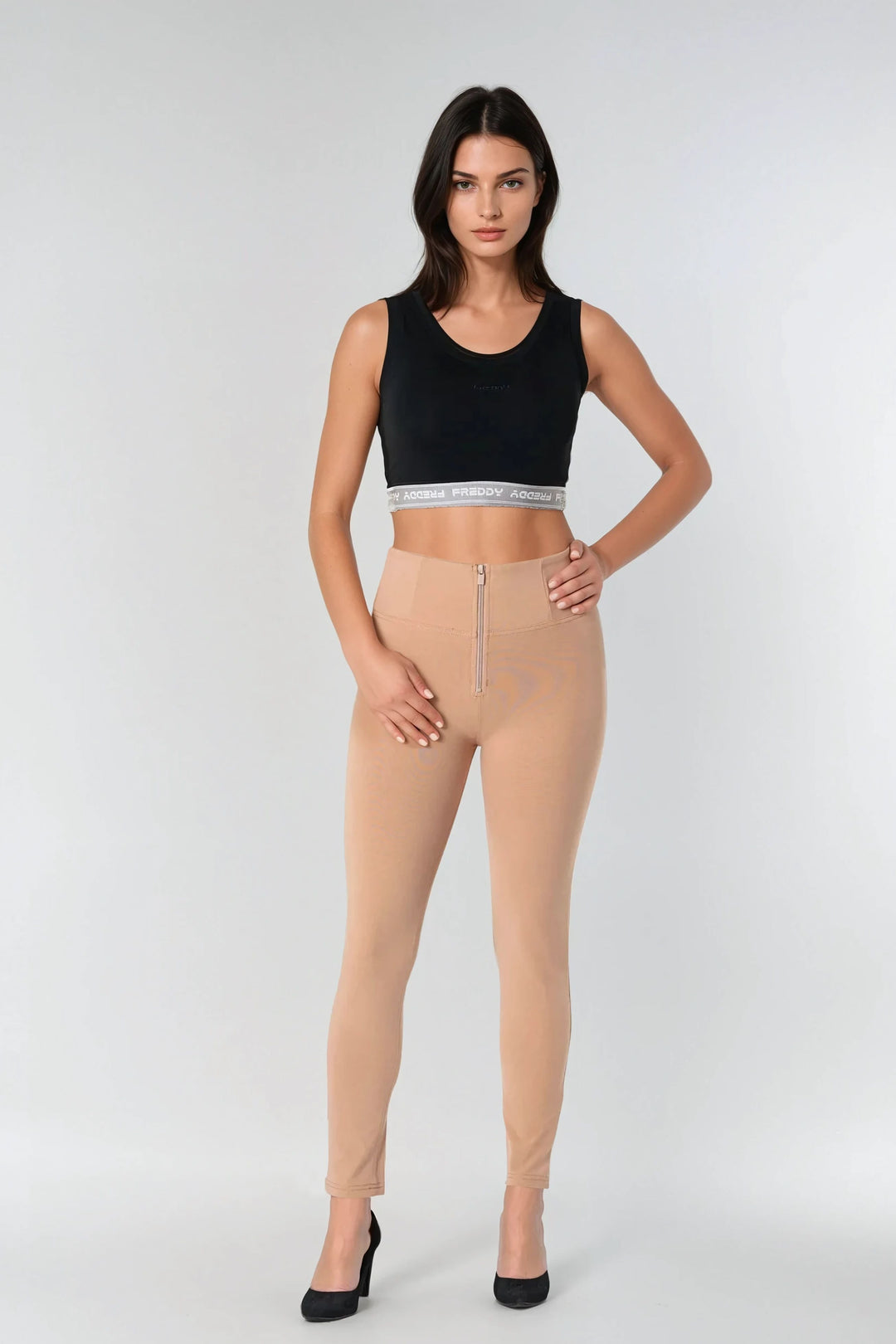 (WRUP1HC001ORG-M44) Basic WR.UP® met een Hoge Taille en Ritssluiting in Zacht Katoen