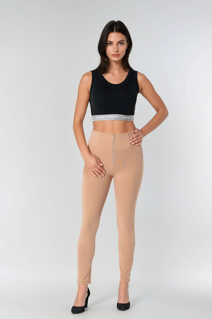 (WRUP1HC001ORG-M44) Basic WR.UP® met een Hoge Taille en Ritssluiting in Zacht Katoen