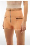 (WRUP10HS433-M44) Faux Leather WR.UP® Yellow Shorts