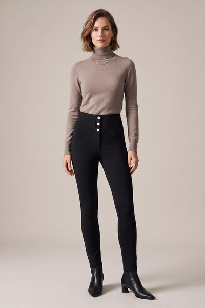 black cottom skinny higwaist freddypants push up shapewear