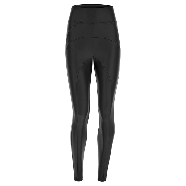(WRUP2SHF313-N) Leather Look WR.UP® met Hoge Taille en Stoere Stiksels