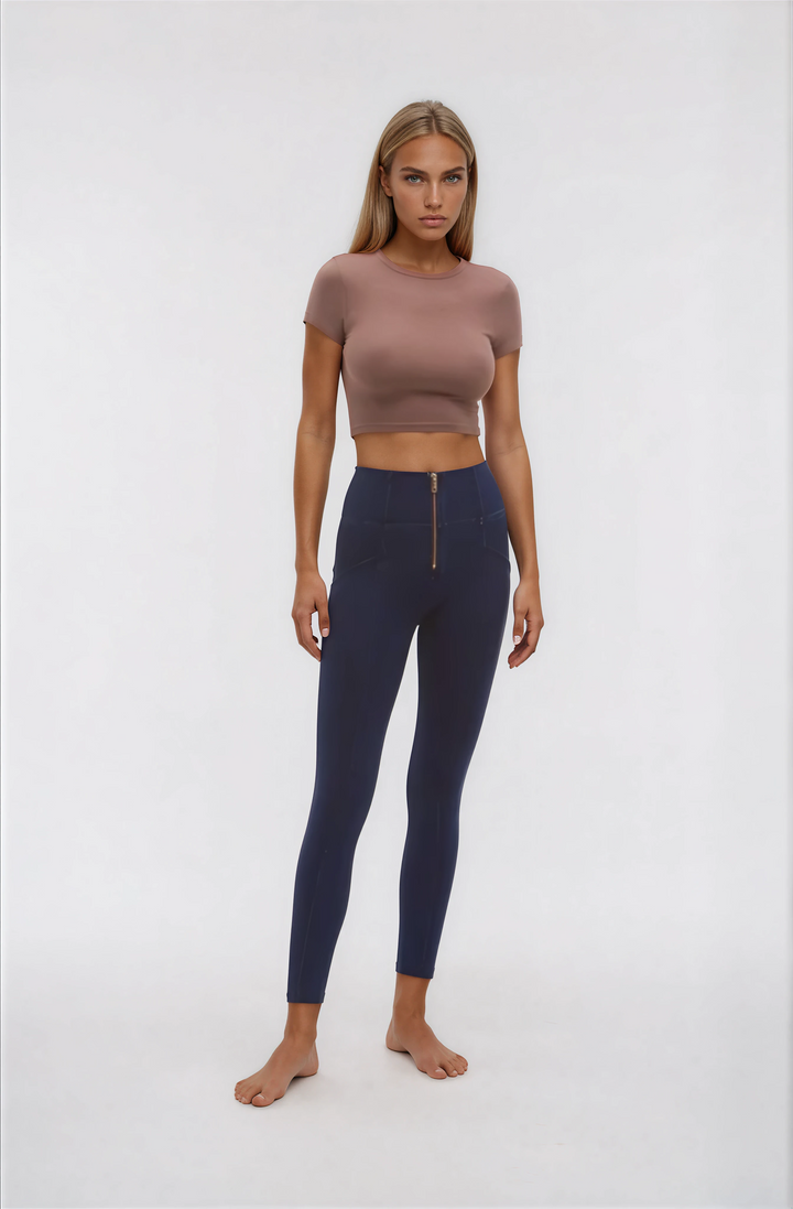 (WRUP4HS402-J0B) Ankle Length WR.UP® Denim with Gold Zip