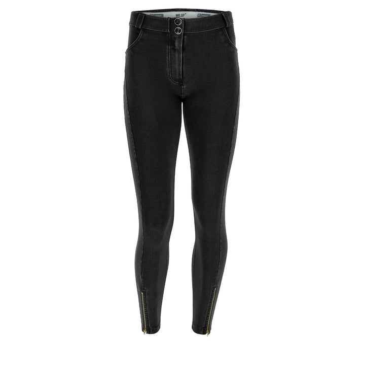 (WRUP4RHF306-J7N) Denim Look WR.UP® High Waist met Rits aan de Enkel in 7/8 Lengte