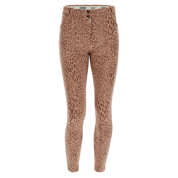 (WRUP4RHF314-ANI68) Dierenprint WR.UP® High Waist met Rits aan de Enkel in 7/8 Lengte