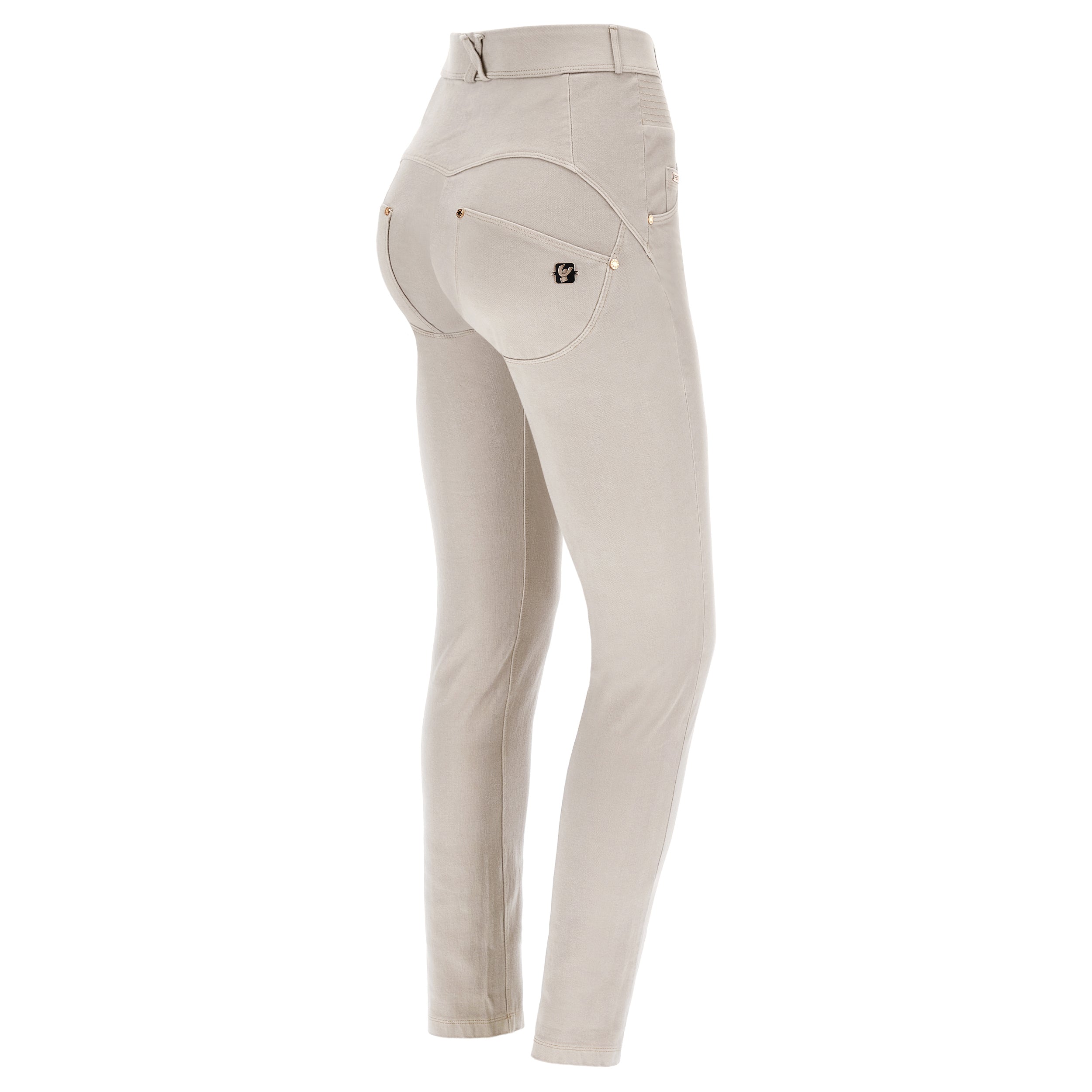 (WRUPSNUG1SHF314-I42) ♡ Off-White Woven Denim WR.UP® Jeans met Hoge Taille ♡