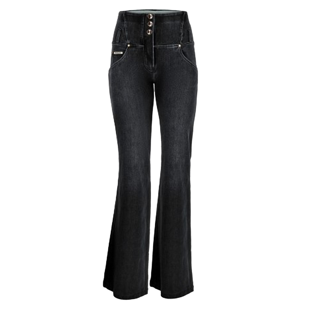 (WRUPSNUG29SHF325-J7N) Jean WRUP® évasé en denim tissé avec taille haute
