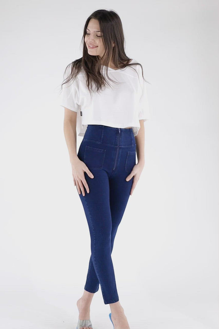 (WRUP4SHS224-J0B)WR.UP® Jeggings With Super High Waist And Patch Pockets