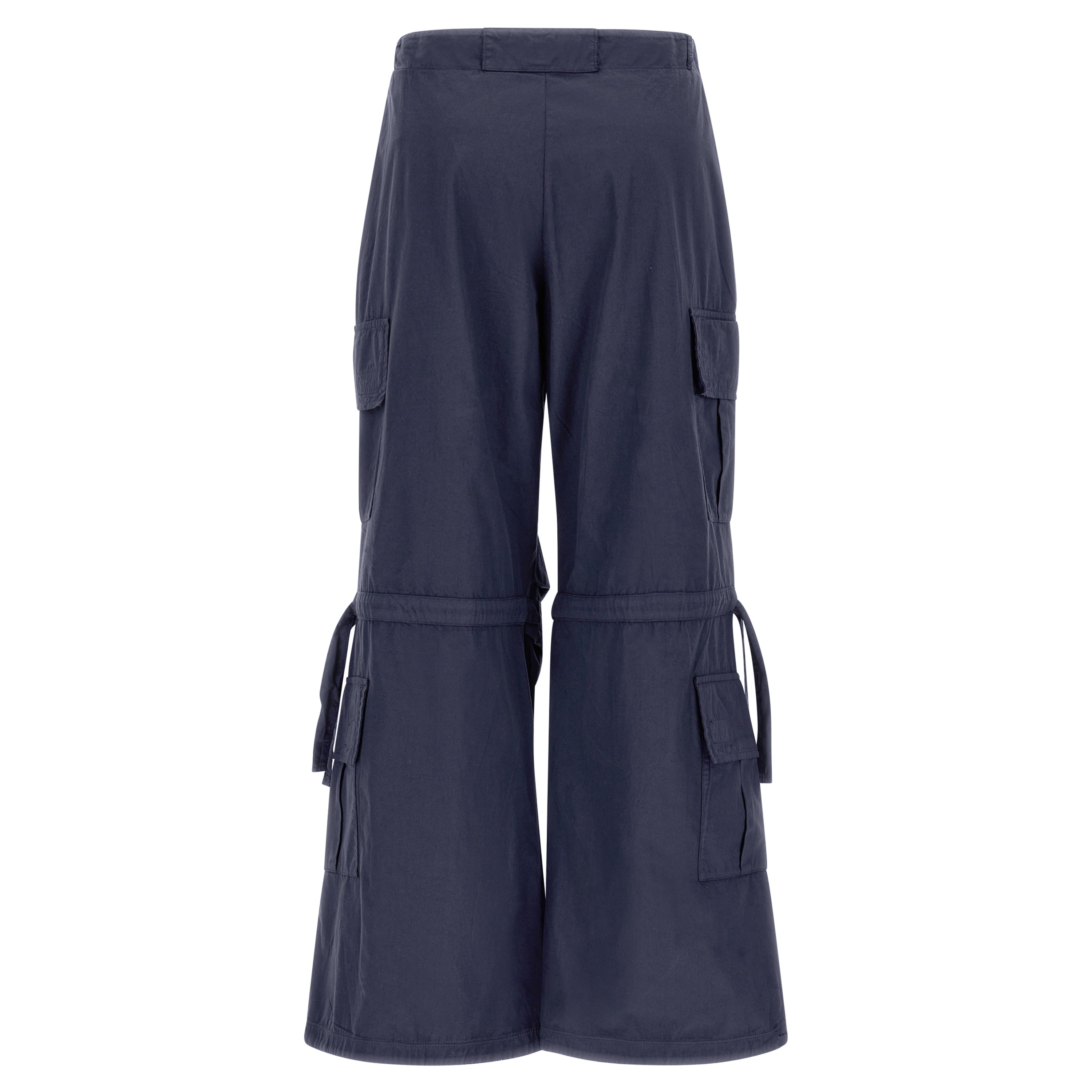 (BRITNEYF301-B94X) Freddy Poplin Cargo Pants with side pockets in Blue