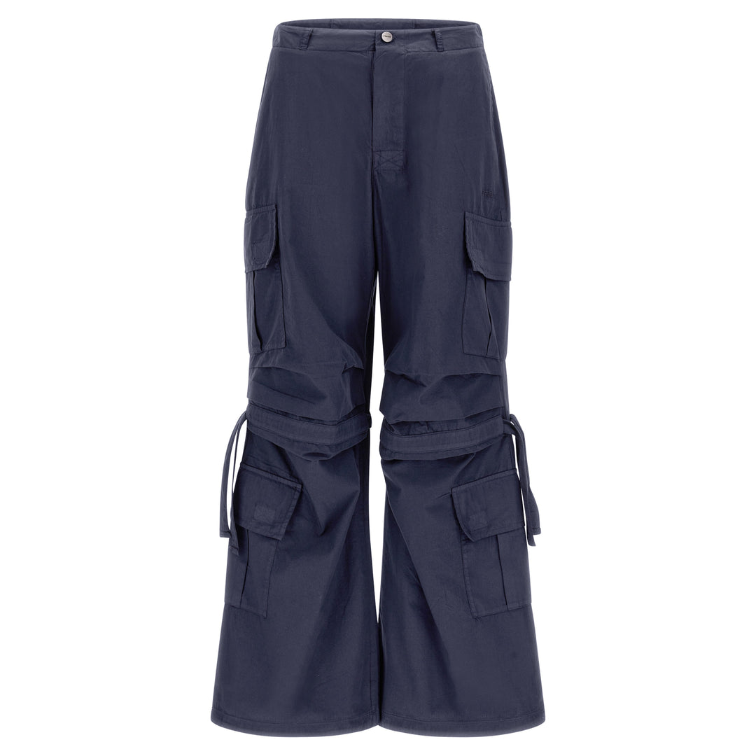 (BRITNEYF301-B94X) Freddy Poplin Cargo Pants with side pockets in Blue