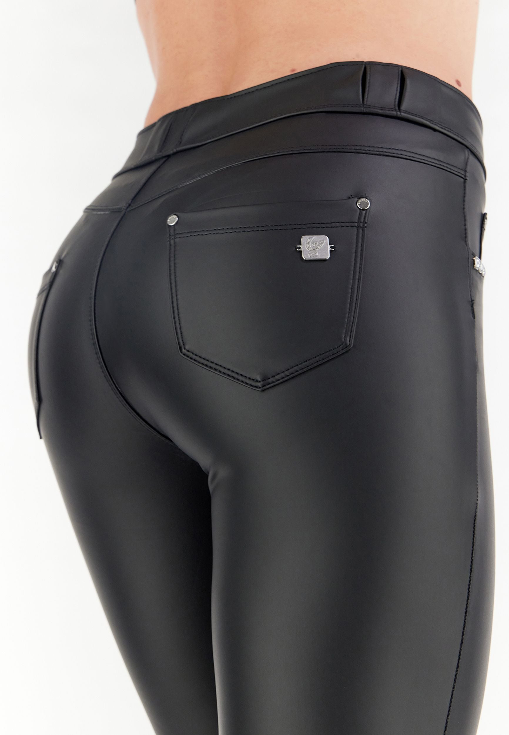 (NOW1MC006P-N)Slim-Fit N.O.W.® Pants In Faux Leather