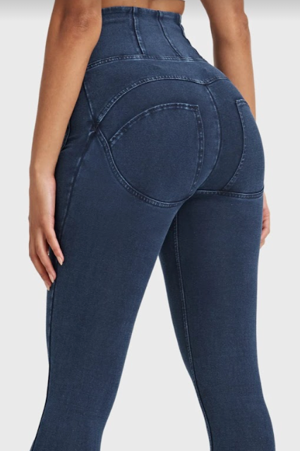 (WRUP4SHS224-J0B)WR.UP® Jeggings With Super High Waist And Patch Pockets vergroot