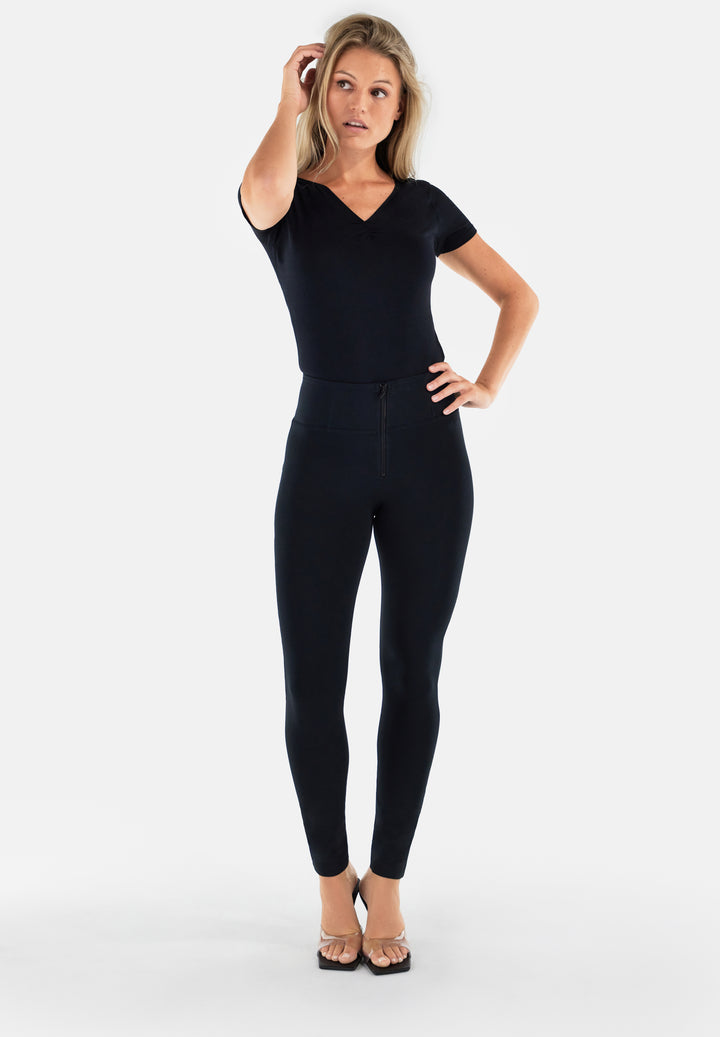 (WRUP2HC001ORG-N) Basic WR.UP® met een Hoge Taille en Ritssluiting in Zacht Katoen