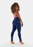 (WRUP1HC002NS-J0B) Blauwe Curvy WR.UP® Push Up Jeans met een Hoge Taille en Zip