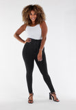 (WRUP1HC002NS-J7N)  Zwarte Curvy WR.UP® Push Up Jeans met een Hoge Taille en Zip