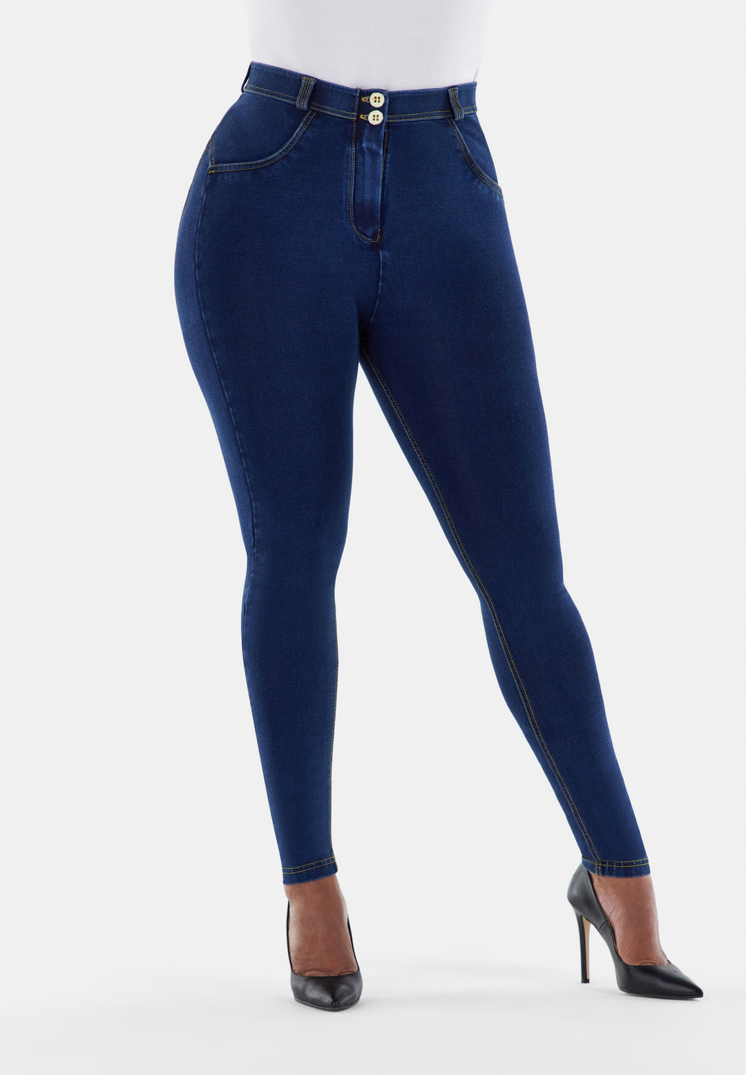(WRUP1RC002NS-J0Y)  Blauwe WR.UP® Curvy Fit Regular Waist in Denim Look