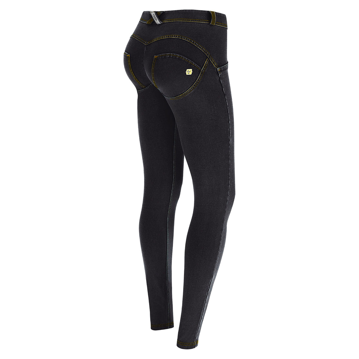 (WRUP1RC002-J7Y) Zwarte WR.UP® Regular Waist in Denim Look enlarged