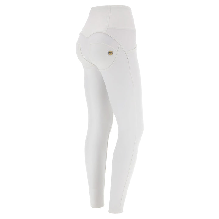 (WRUP2BHC006PREC-W) Leather Look WR.UP® met Hoge Taille en Knoopsluiting