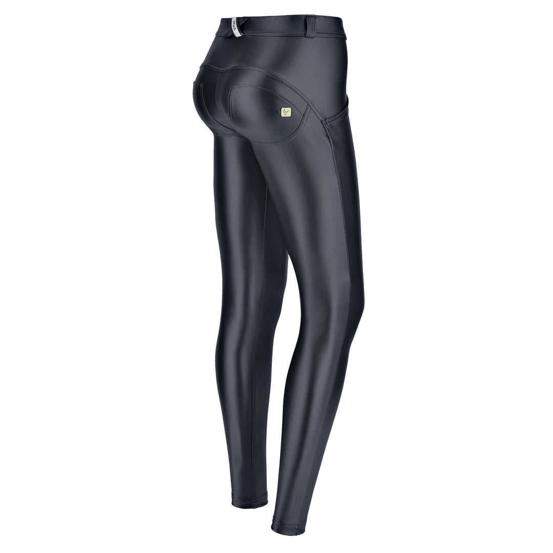 (WRUP2RS925-G108) METALLIC REGULAR-RISE WR.UP® SUPER-SKINNY PHANTOM GREY PANTS (ORDER A SIZE UP)