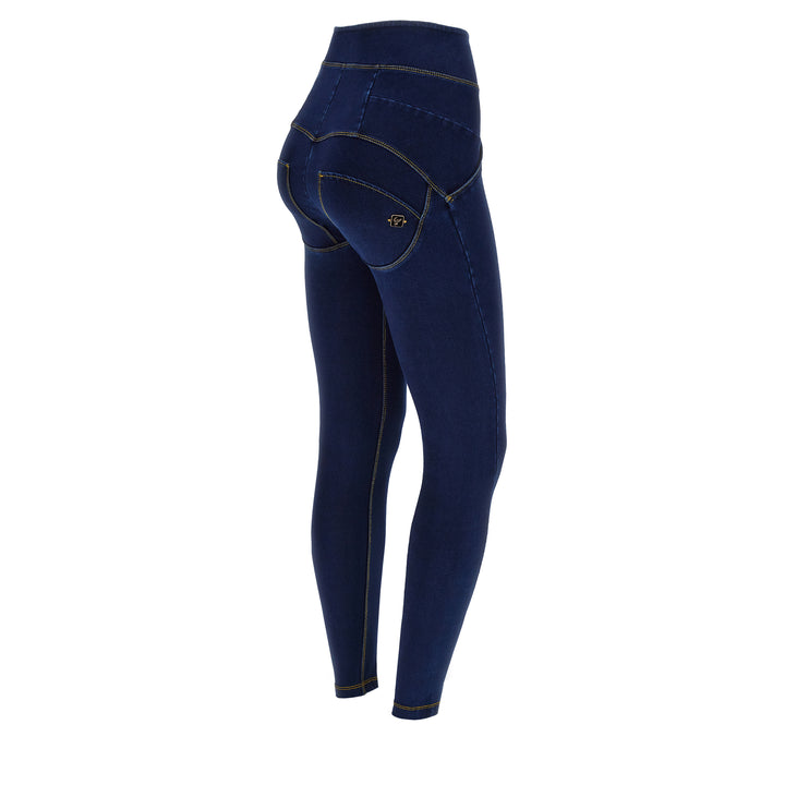 (WRUP4SHF311-J0Y) Super High Waist Wr.Up® Denim Look met Splitje aan de Enkel