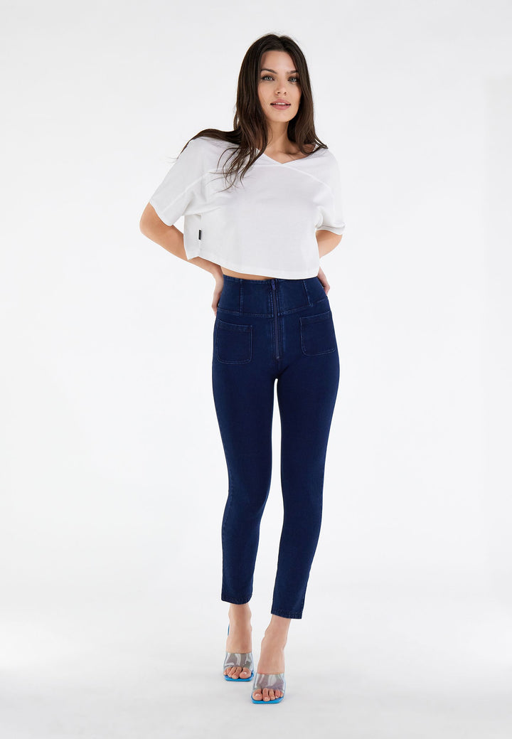 (WRUP4SHS224-J0B)WR.UP® Jeggings With Super High Waist And Patch Pockets