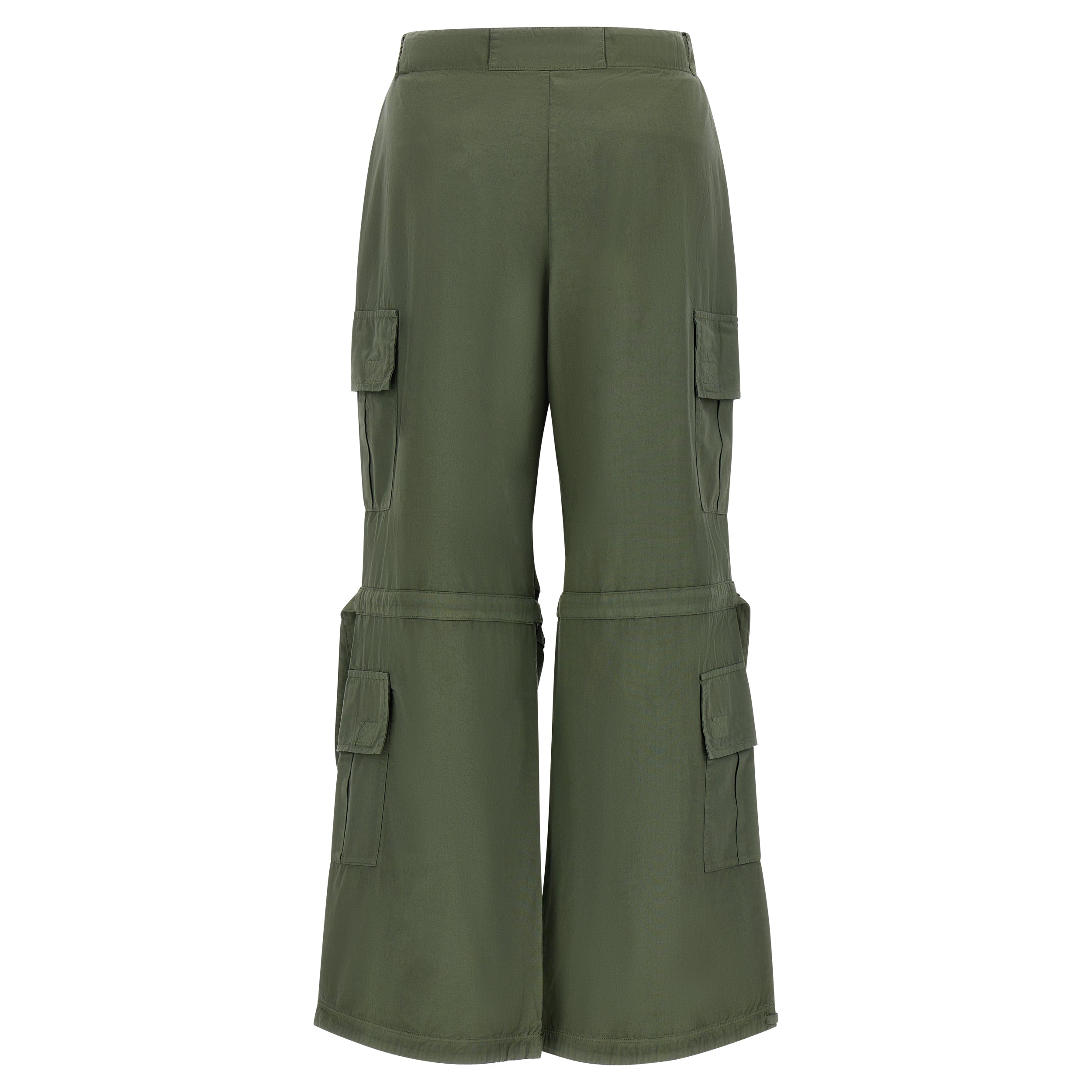 (BRITNEYF301-V69X) Freddy Poplin Cargo Pants with side pockets in Khaki