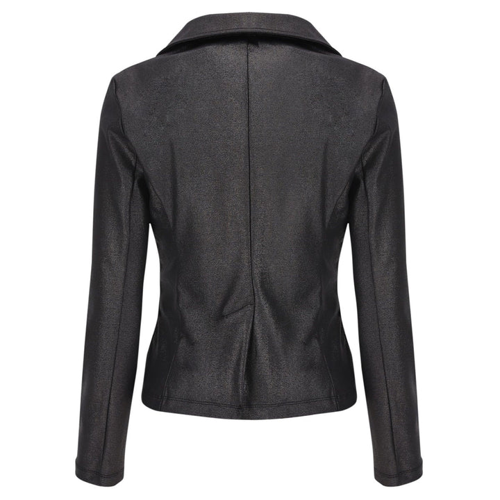(F0WTWJ10-G109) SOFT-LINE JACKET IN METALLIC JERSEY