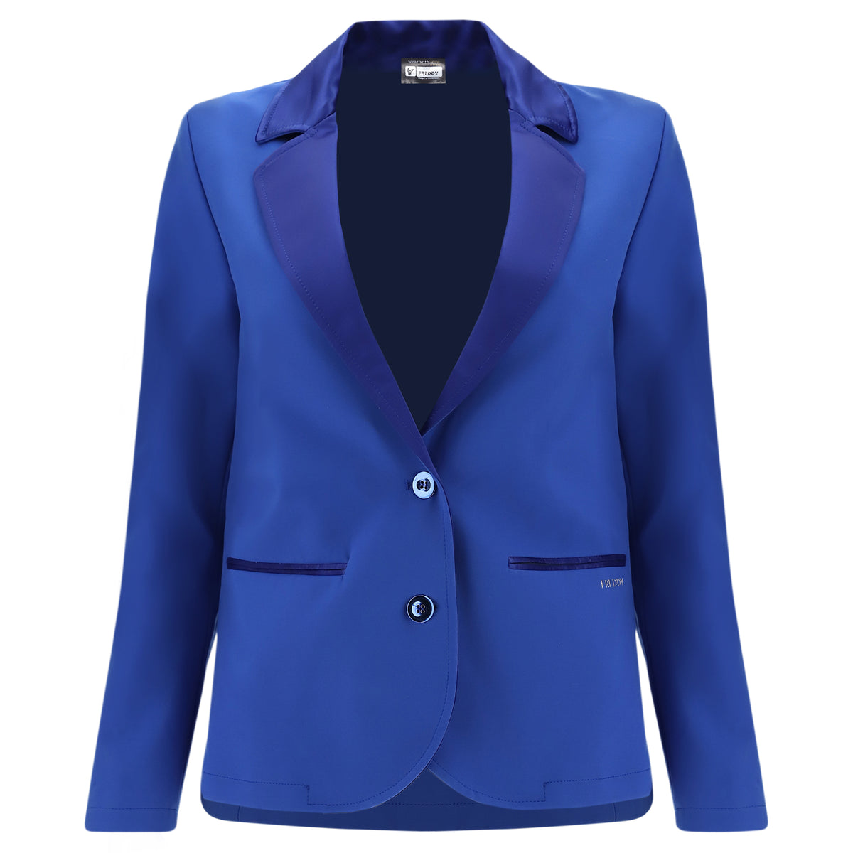 (F0WTWJ1-B12)DINNER JACKET WITH SATIN DETAILS enlarged