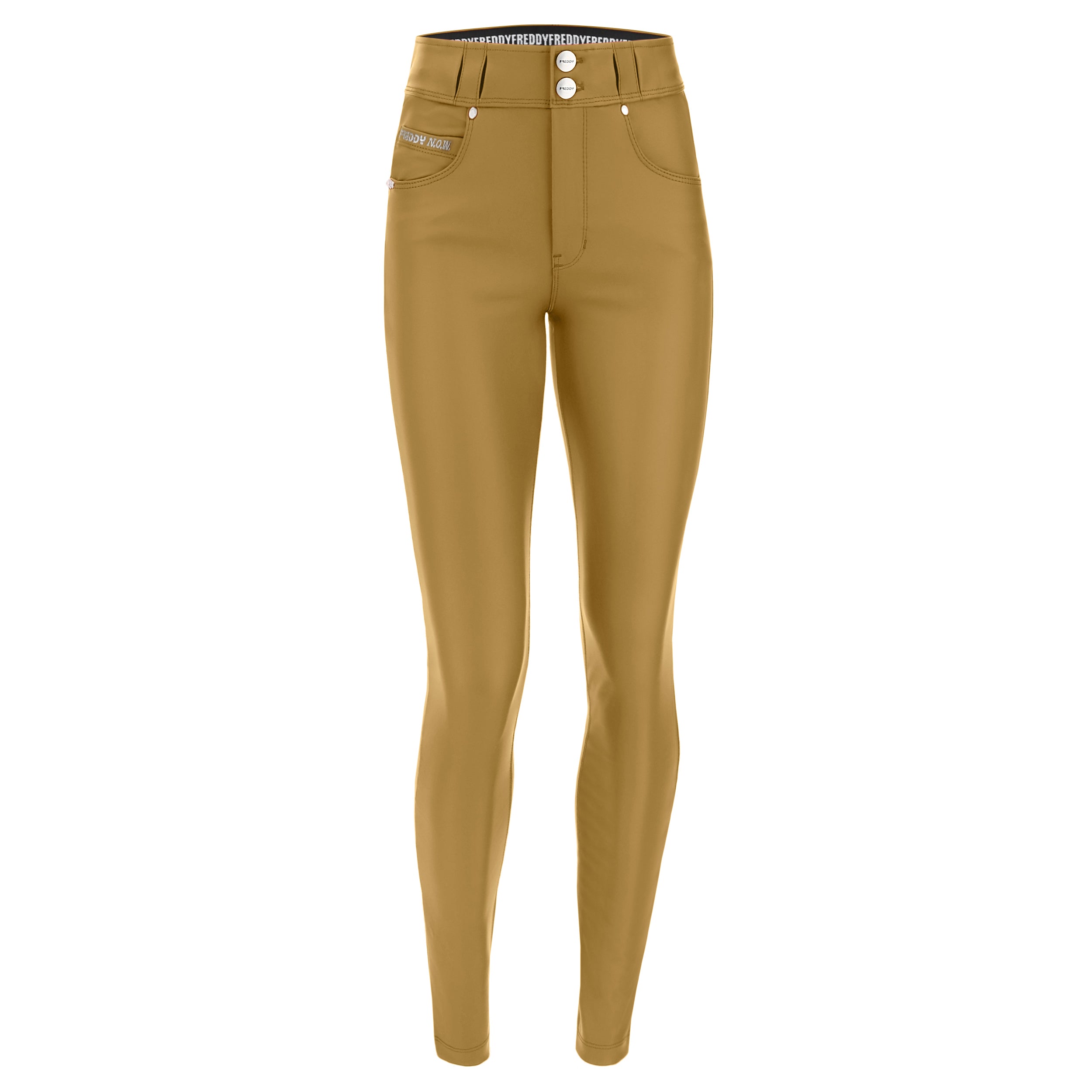 (NOW1MC006P-Z105) Medium waist faux leather N.O.W.® Pants trousers